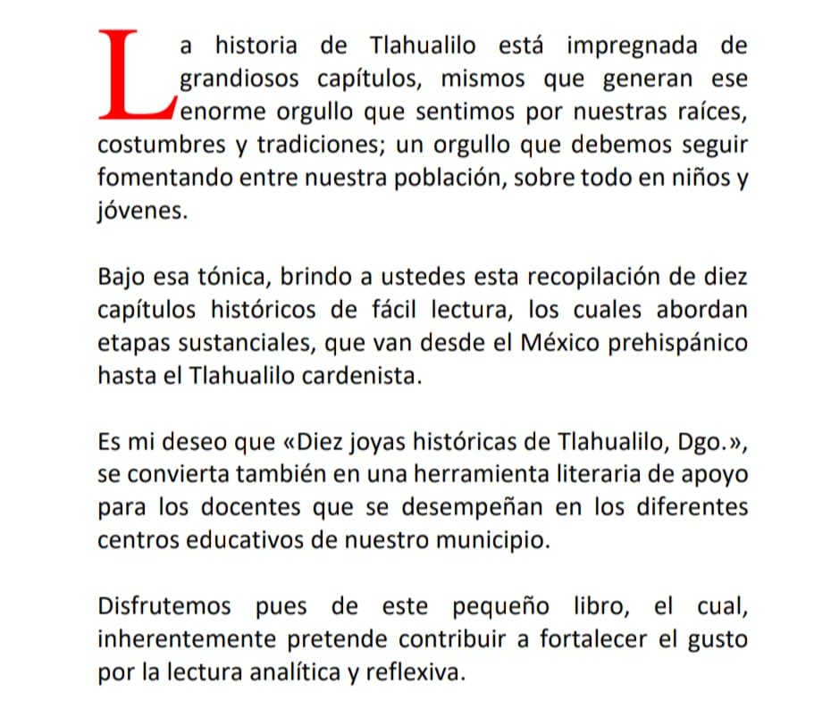 Contraportada — Diez joyas historicas de Tlahualilo