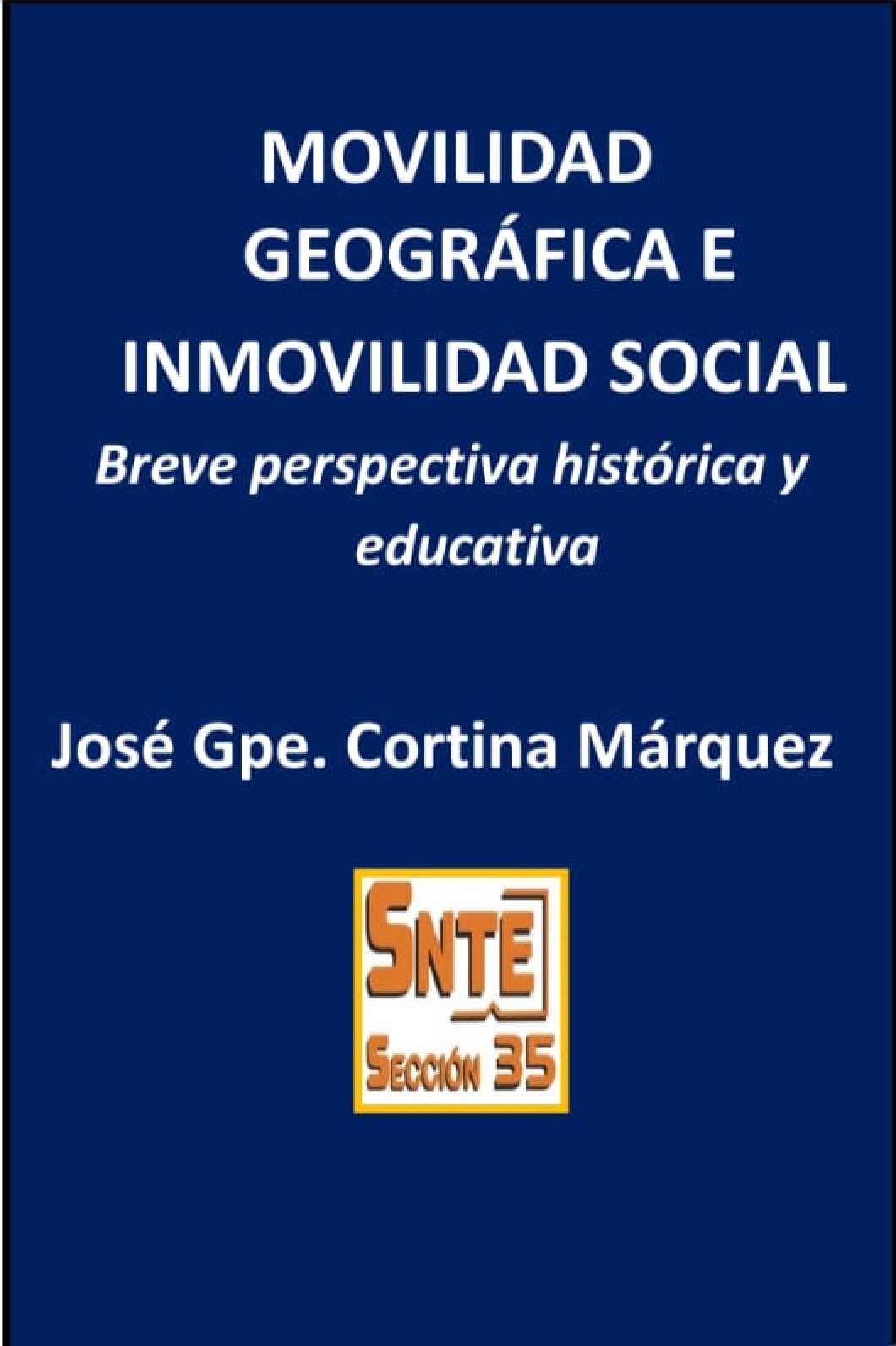 Portada — Movilidad geografica e inmovilidad social